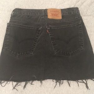 Vintage Levi’s Black Jean Skirt